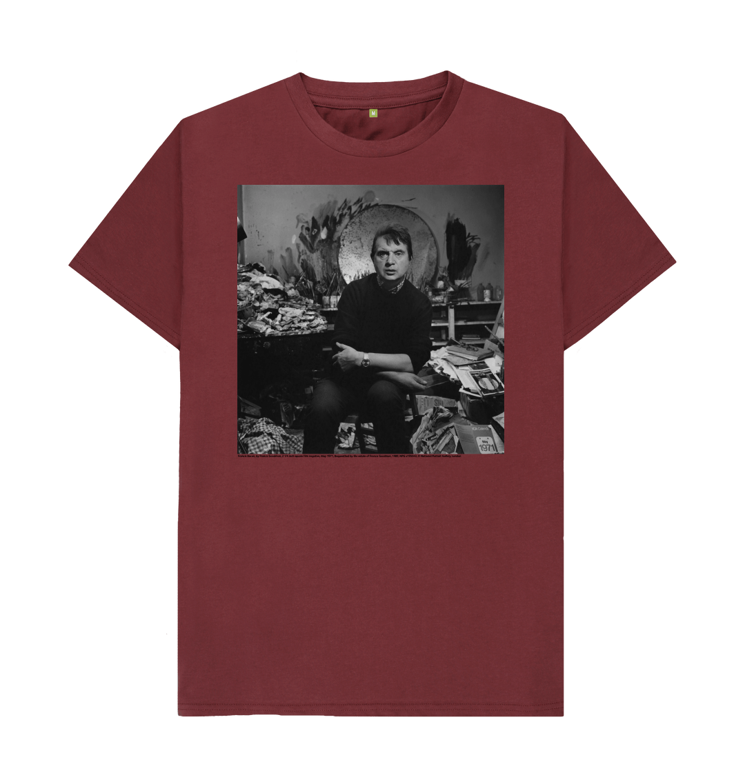 Red wine printed t shirt front