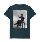 Denim Blue Printed T-shirt Front