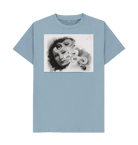 Stone Blue Printed T-shirt Front