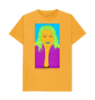 Mustard Printed T-shirt Front