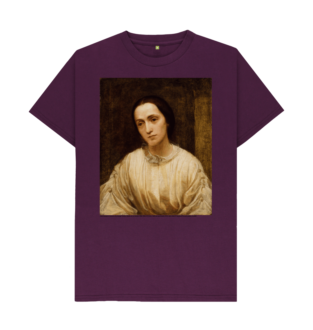 Purple printed t shirt front