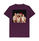 Purple Printed T-shirt Front