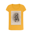 Mustard Printed T-shirt Front
