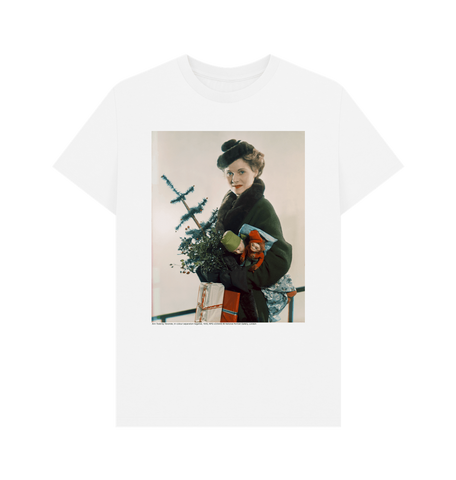 White Ann Todd by Yevonde Unisex Crew Neck T-shirt