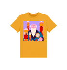 Mustard Printed Kids T-Shirt Front