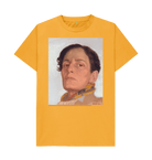 Mustard Printed T-shirt Front