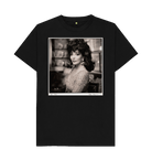 Black Printed T-shirt Front