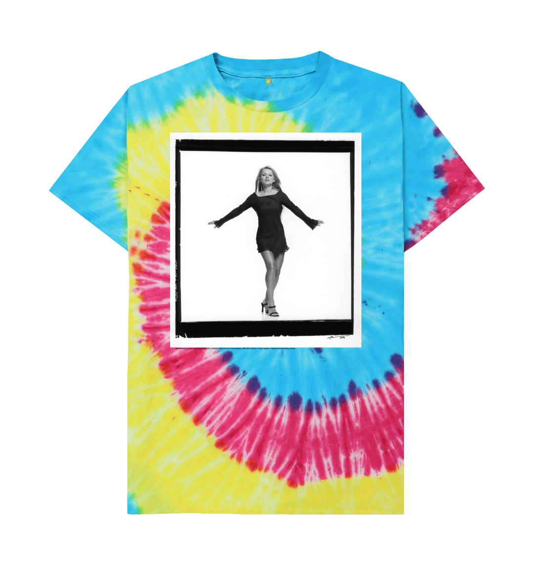 Tie dye printed t shirt front