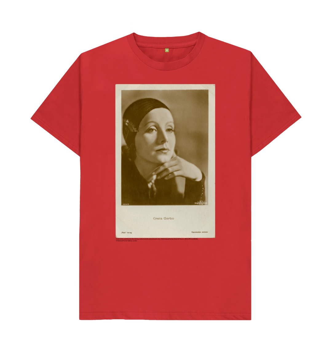Red printed t shirt front