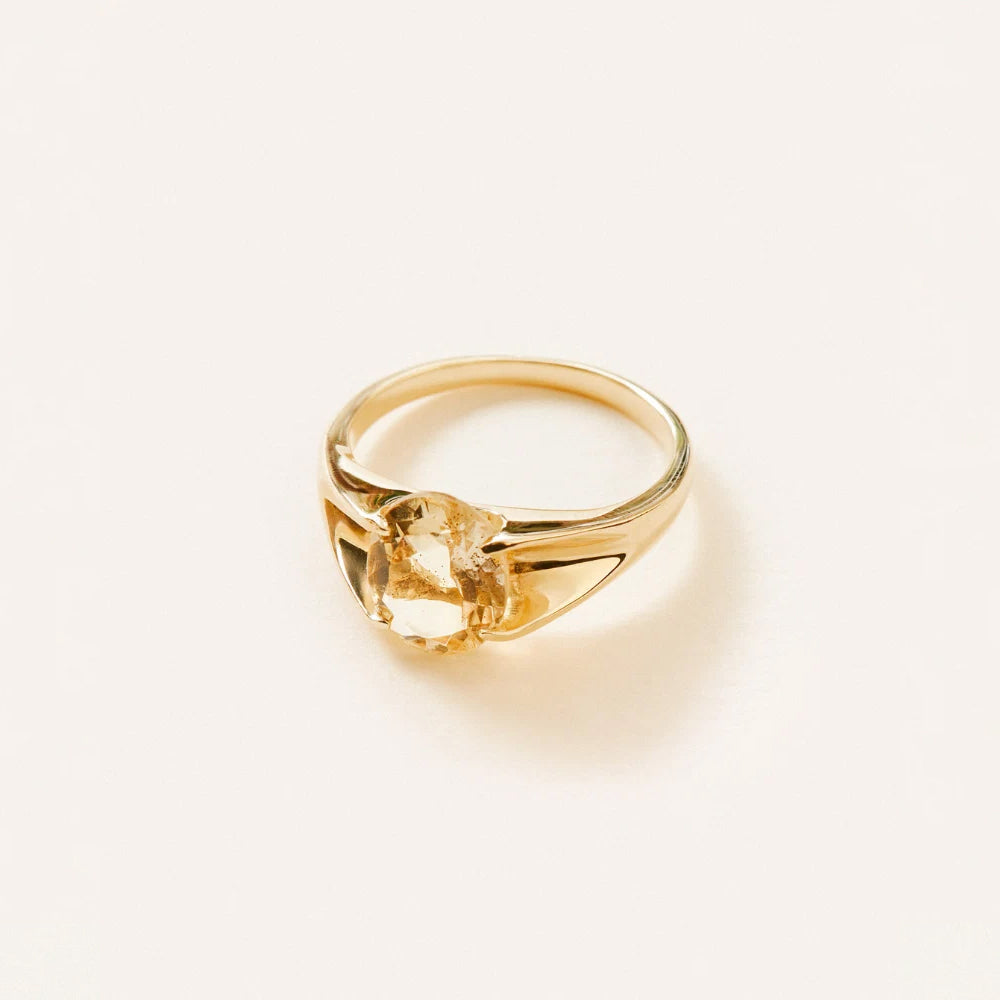 Elgin statement ring citrine