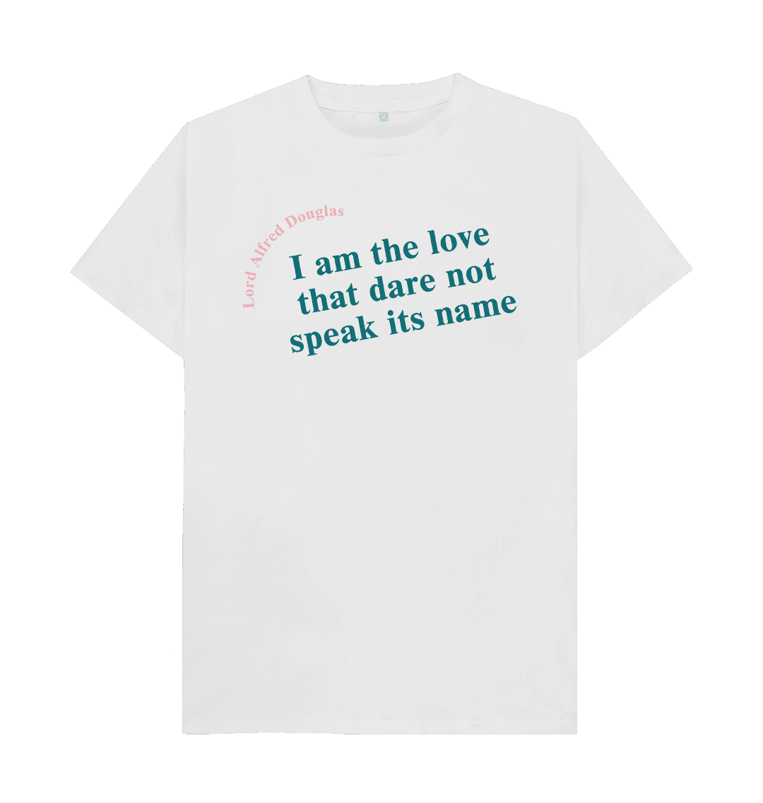 White printed t shirt front