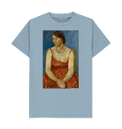 Stone Blue Printed T-shirt Front