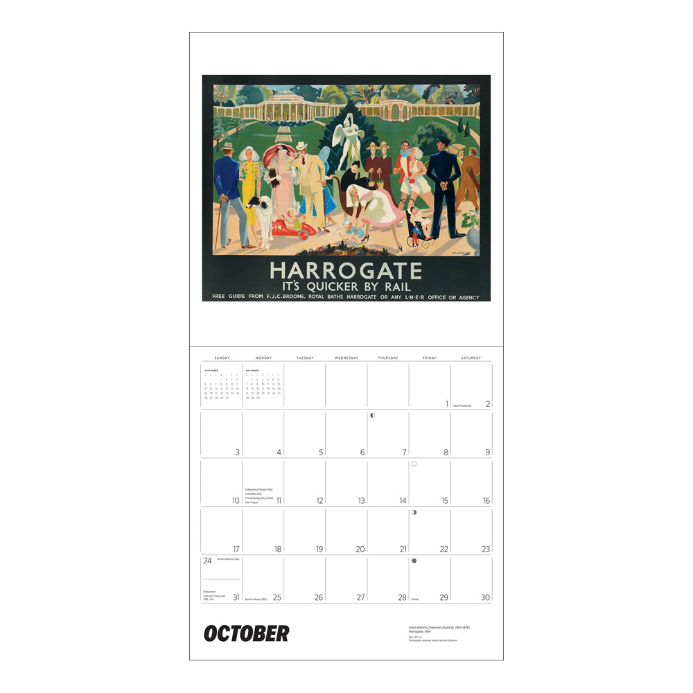 England by rail 2027 calendar spread