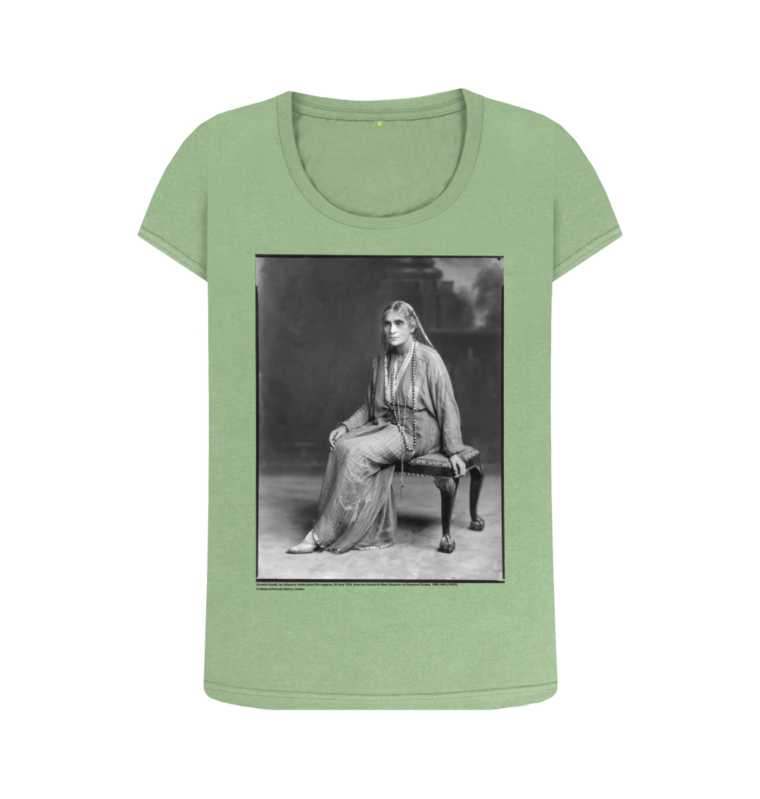 Sage printed t shirt front