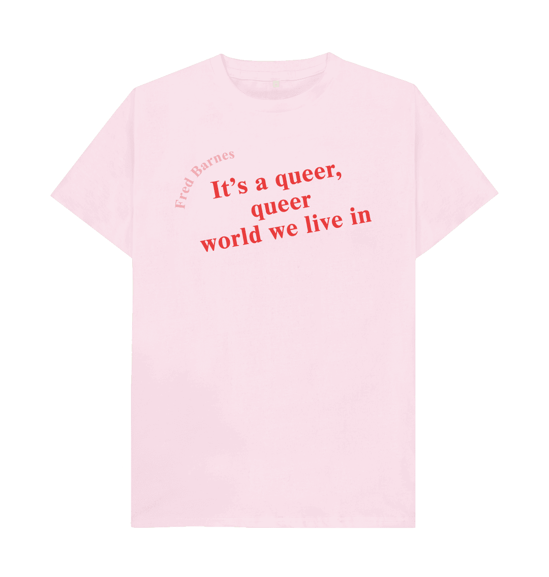 Pink printed t shirt front