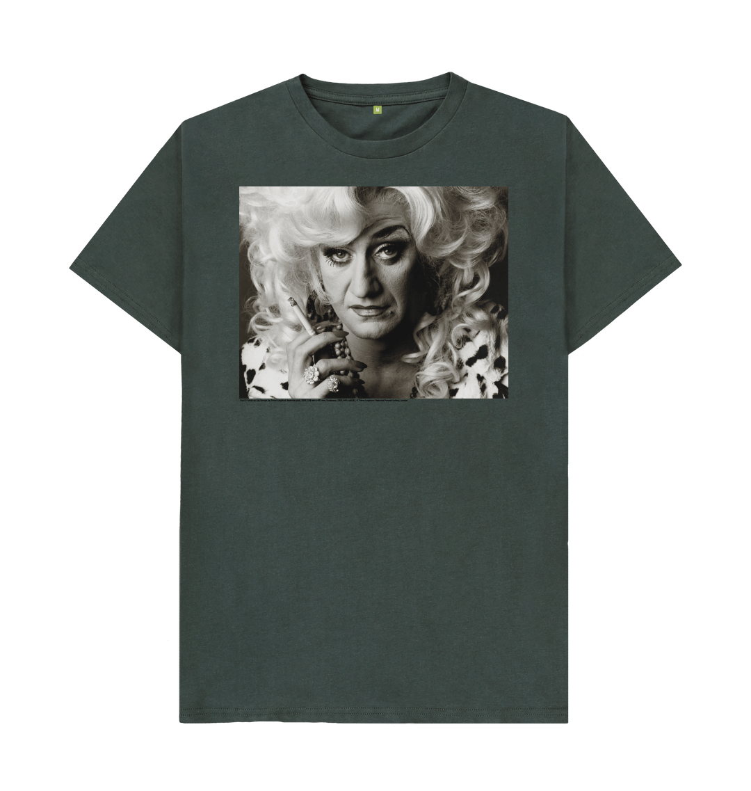 Dark grey printed t shirt front