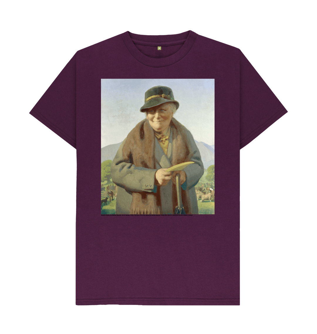 Purple printed t shirt front