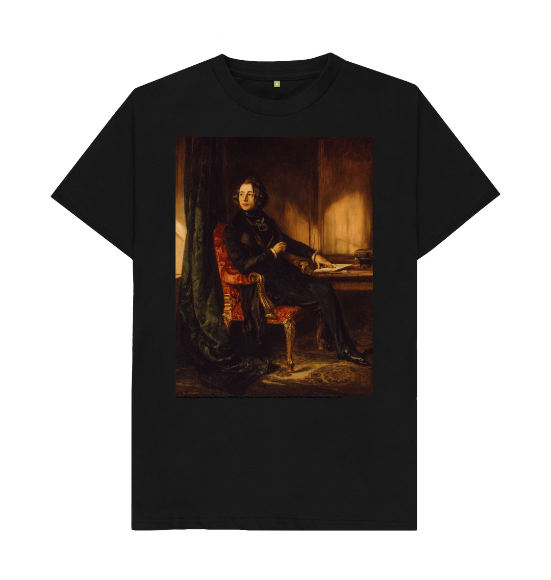 Black printed t shirt front