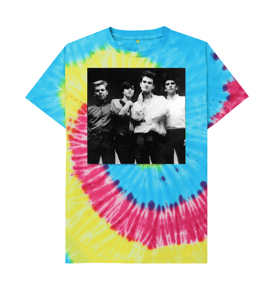 Tie dye printed t shirt front