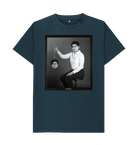Denim Blue Printed T-shirt Front