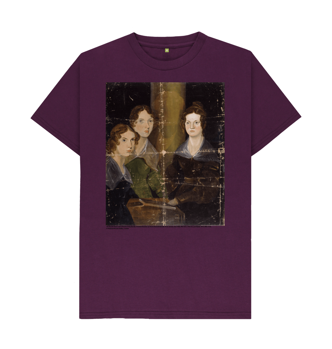 Purple printed t shirt front