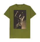 Moss Green Printed T-shirt Front