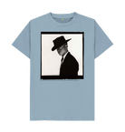 Stone Blue Printed T-shirt Front