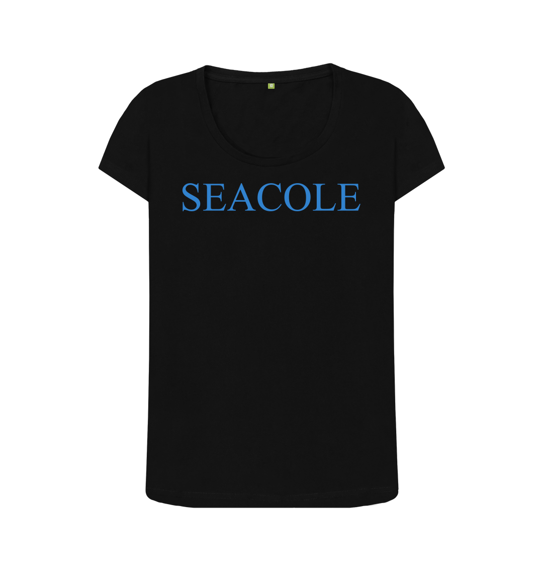 Black printed t shirt front
