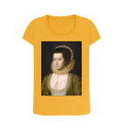 Mustard Printed T-shirt Front