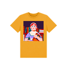Mustard Printed Kids T-Shirt Front