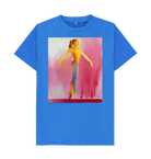 Bright Blue Printed T-shirt Front