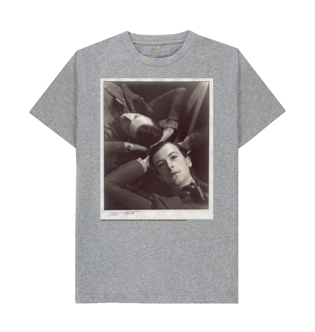 Athletic grey printed t shirt front