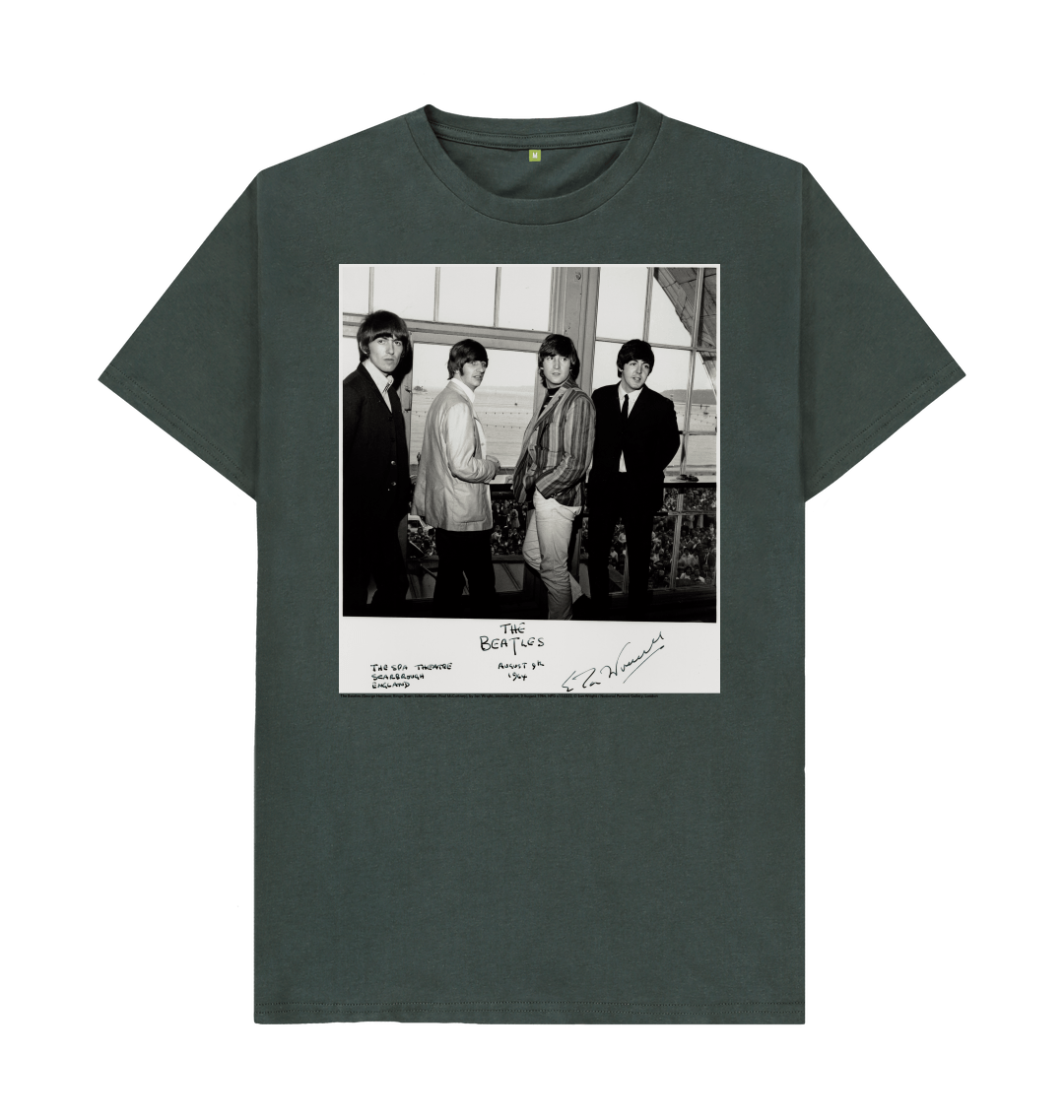 Dark grey printed t shirt front