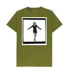 Moss Green Printed T-shirt Front