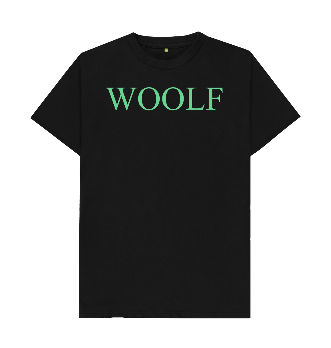 Black printed t shirt front