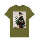 Moss Green Ann Todd by Yevonde Unisex Crew Neck T-shirt