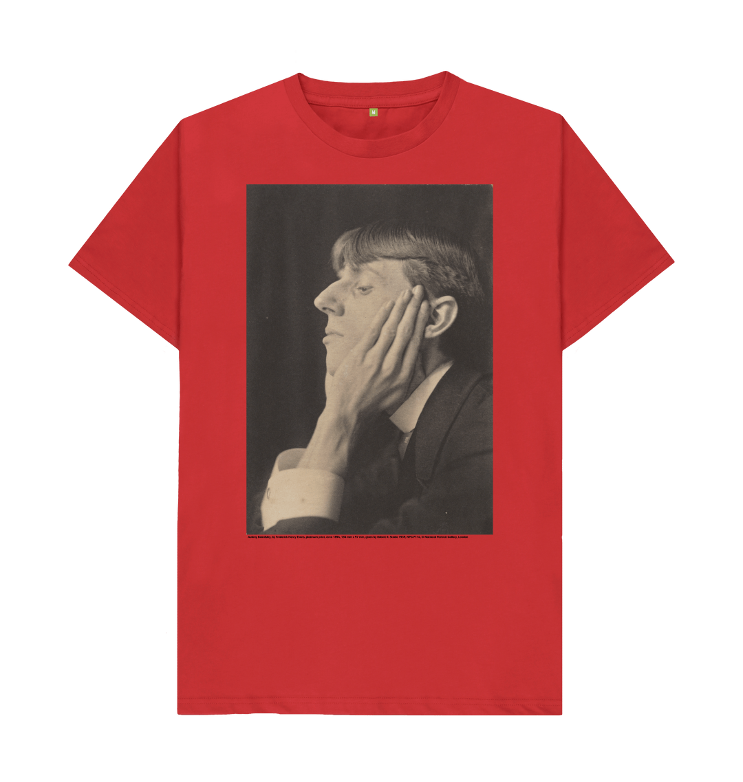 Red printed t shirt front