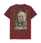 Red Wine Printed T-shirt Front