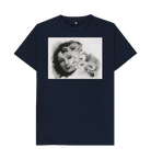 Navy Blue Printed T-shirt Front