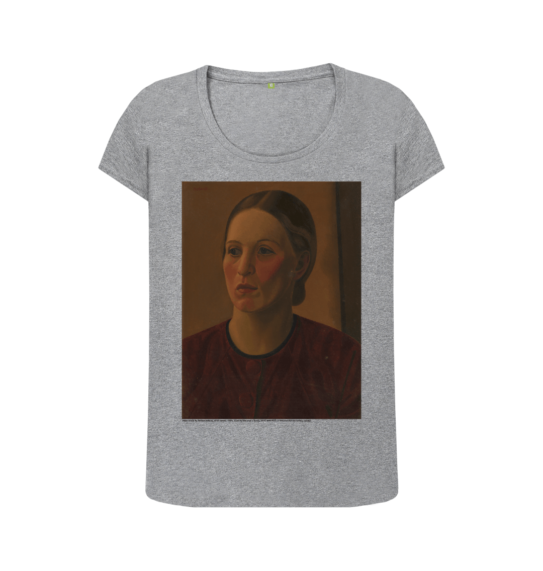 Athletic grey printed t shirt front