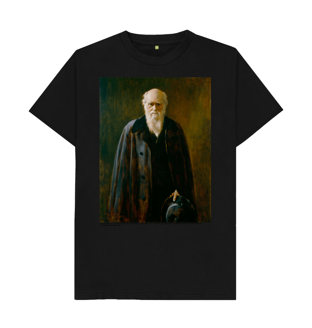Black printed t shirt front
