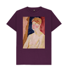 Purple Printed T-shirt Front