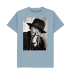 Stone Blue Printed T-shirt Front