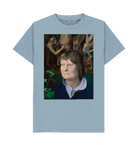 Stone Blue Printed T-shirt Front