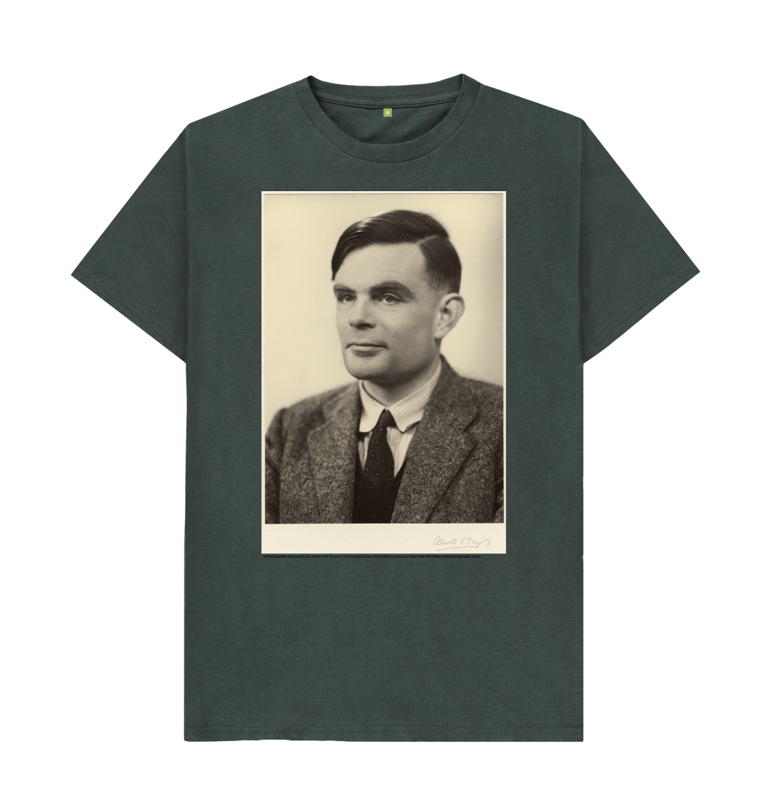 Dark grey printed t shirt front