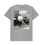 Athletic Grey Printed T-shirt Front