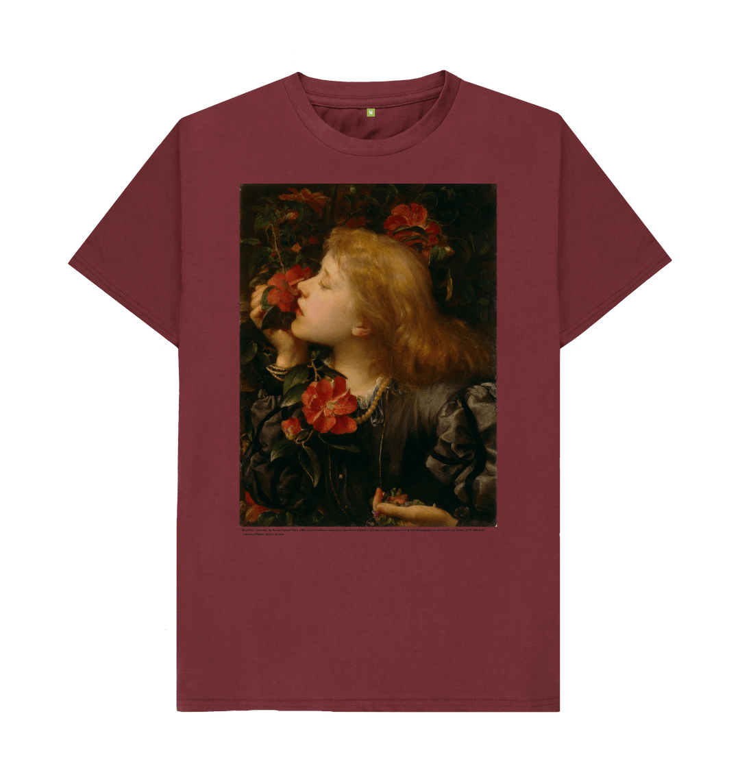 Red wine printed t shirt front