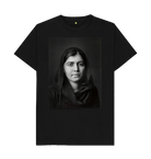 Black Printed T-shirt Front