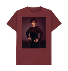 Red Wine Printed T-shirt Front