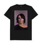 Black Printed T-shirt Front